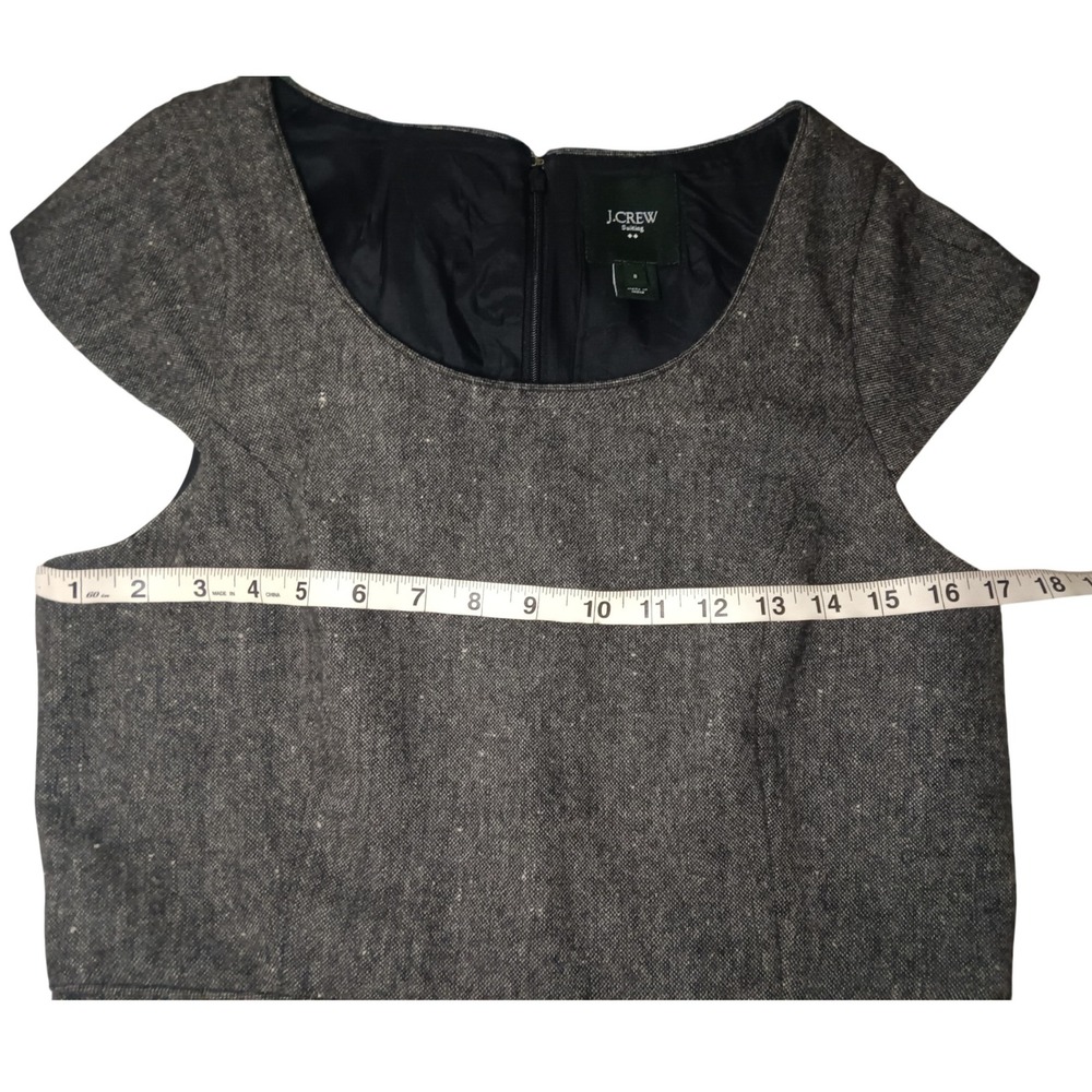J. Crew Suiting Wool Blend Gray Dress Career Office Business Casual - Picture 10 of 13